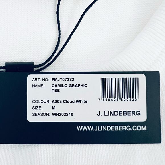 J. Lindeberg Camilo Short Sleeve Black Eagle Graphic Sweatshirt Tee Medium NEW - Picture 11 of 14